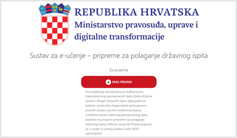 Ministarstvo pravosuđa i uprave - sustav za e-učenje